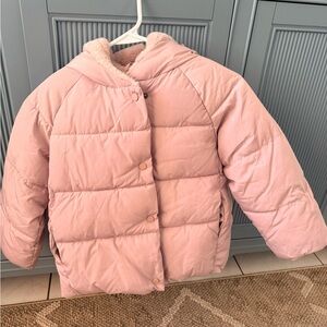 Zara Pink Kids Puffer Jacket
